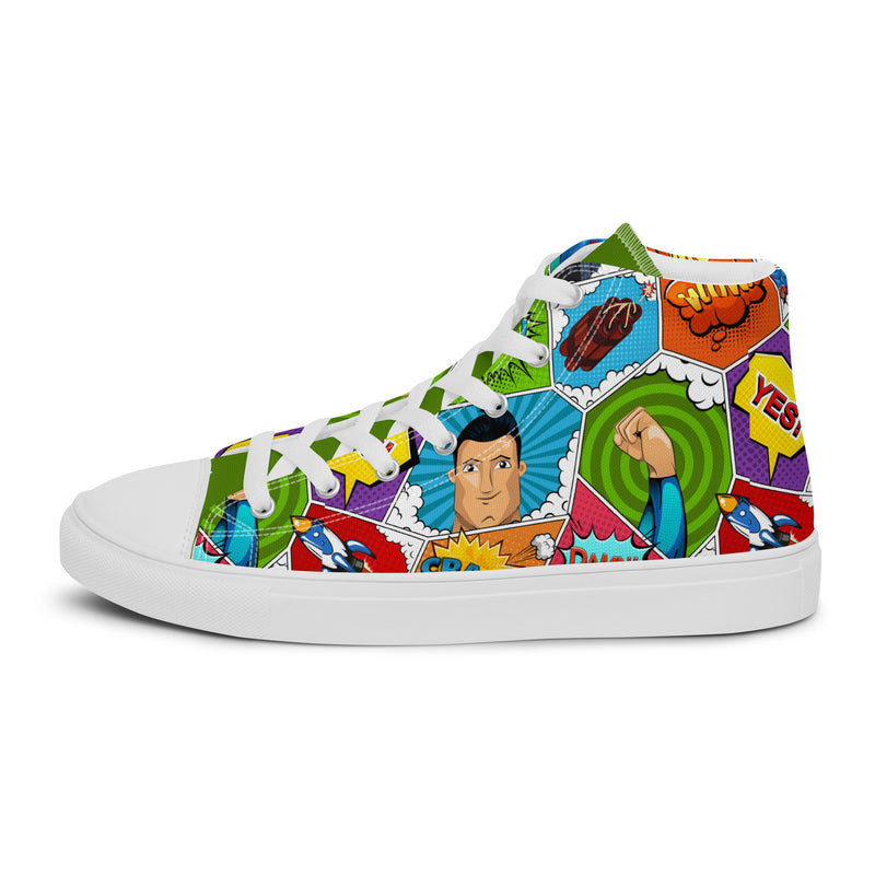 Pop Art Hero High Top #213 - Sole Detail | HA!LO Canvas Sneakers