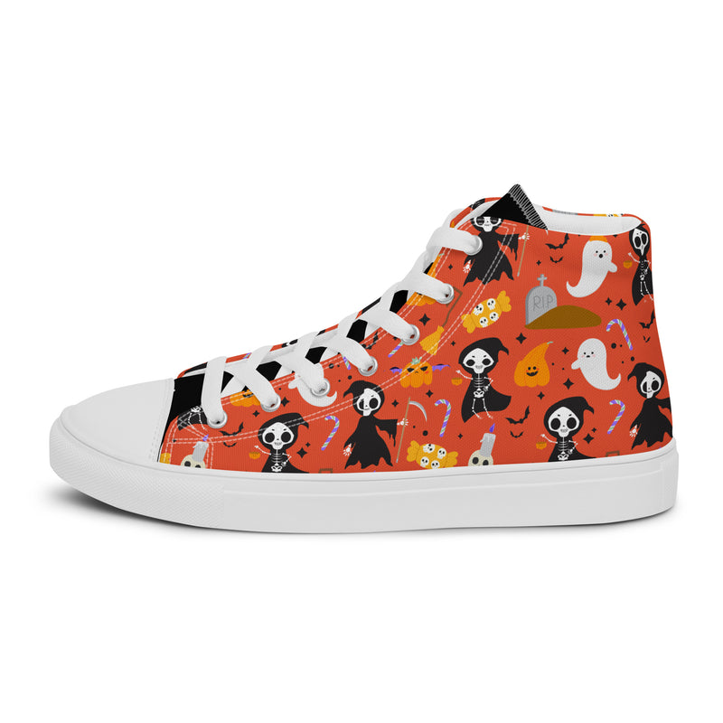 Orange Halloween High Top #232 - Sole Detail | HA!LO Canvas Sneakers