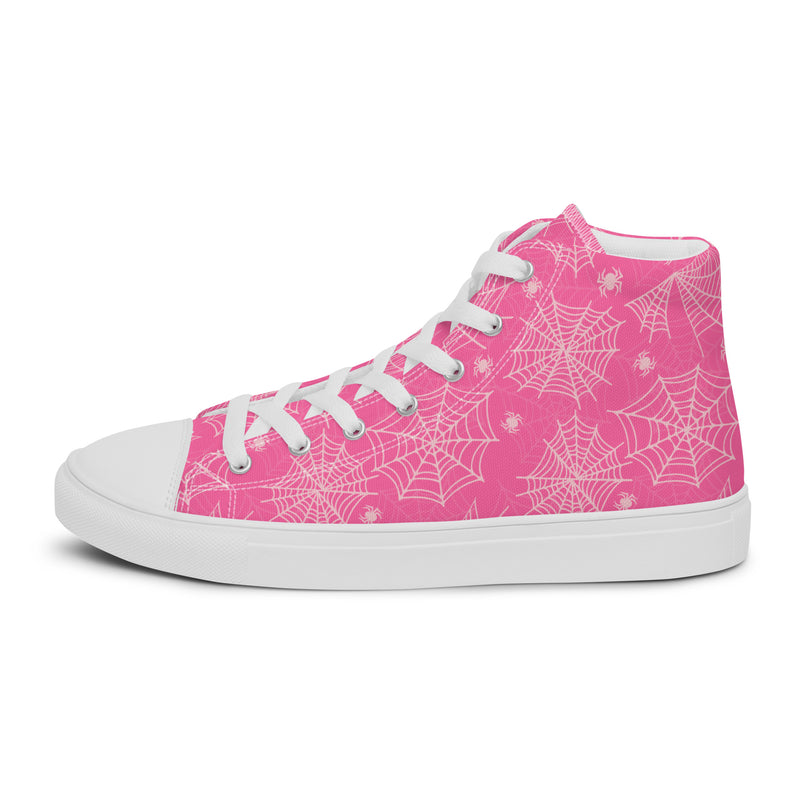 Pink Snowflake High Top #241 - Sole Detail | HA!LO Canvas Sneakers