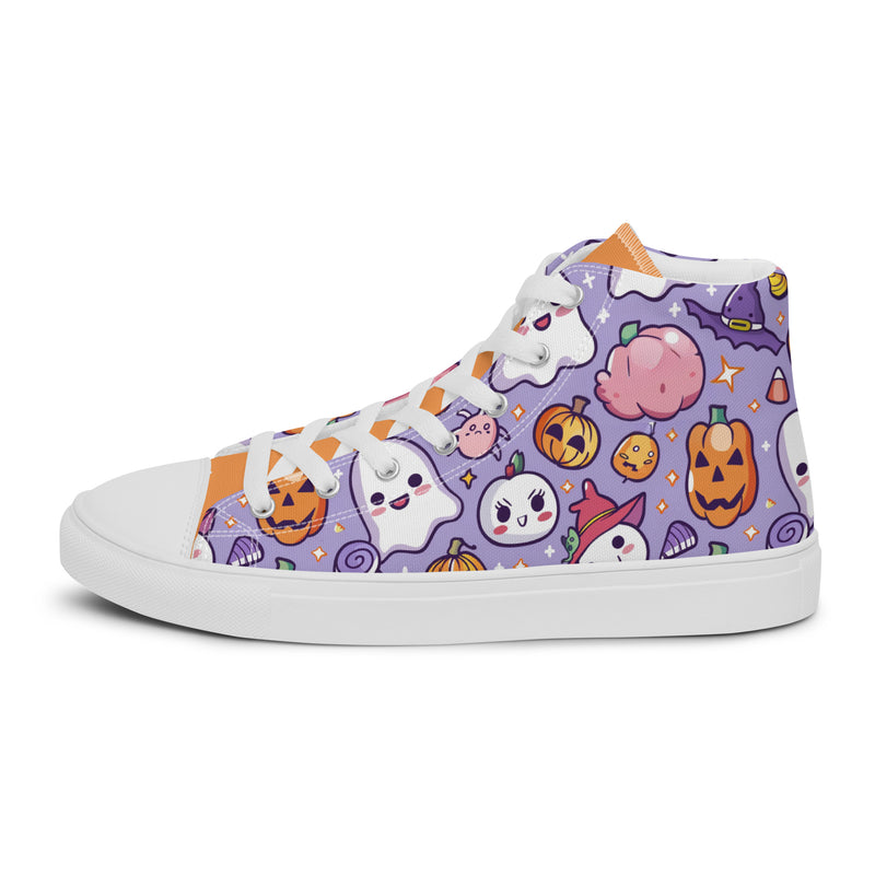 Purple Halloween High Top #243 - Sole Detail | HA!LO Canvas Sneakers