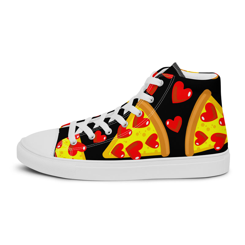 Pizza Heart High Top #258 - Sole Detail | HA!LO Canvas Sneakers