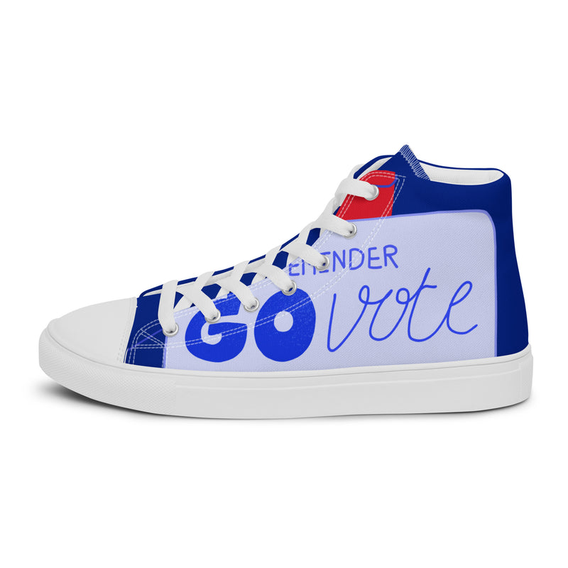 Go Vote High Top #293 - Sole Detail | HA!LO Canvas Sneakers
