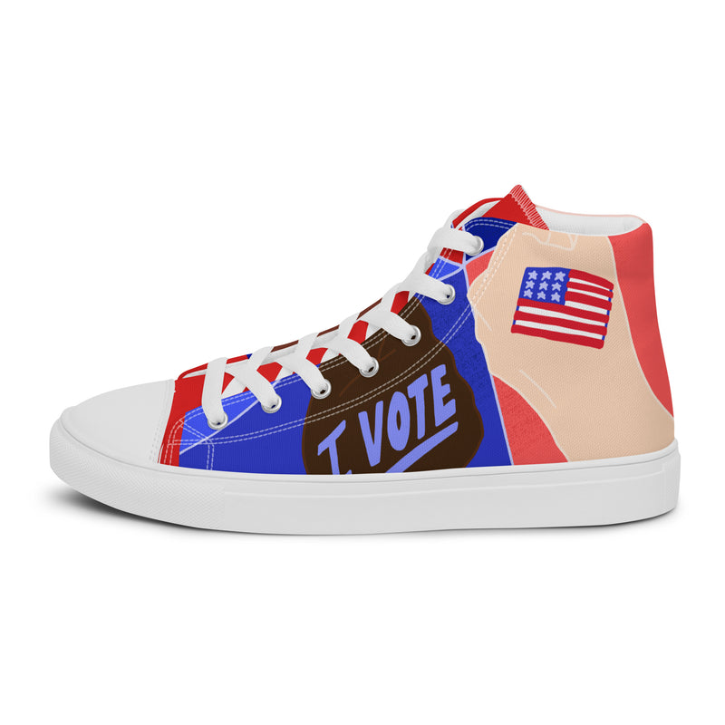 Vote Patriot High Top #295 - Sole Detail | HA!LO Canvas Sneakers