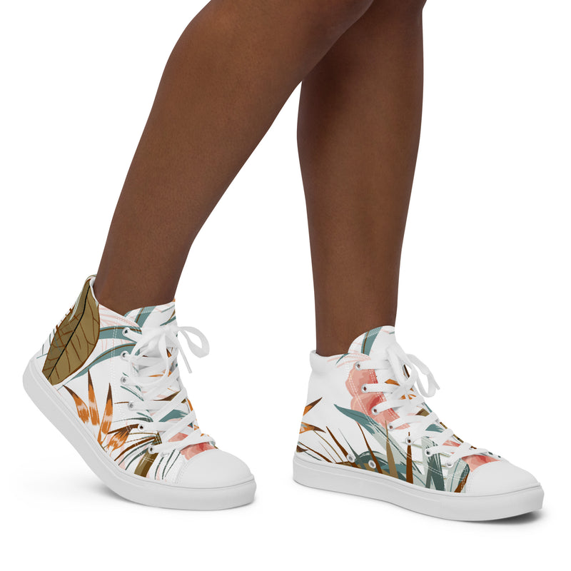 Autumn Fern High Top #65 - Opposite Side | HA!LO Canvas Sneakers