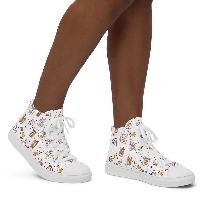 Fast Food High Top #197 - Opposite Side | HA!LO Canvas Sneakers