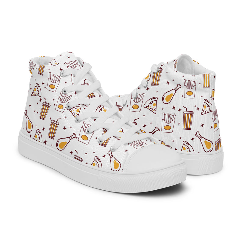 Fast Food High Top #197 - Top Down View | HA!LO Canvas Sneakers