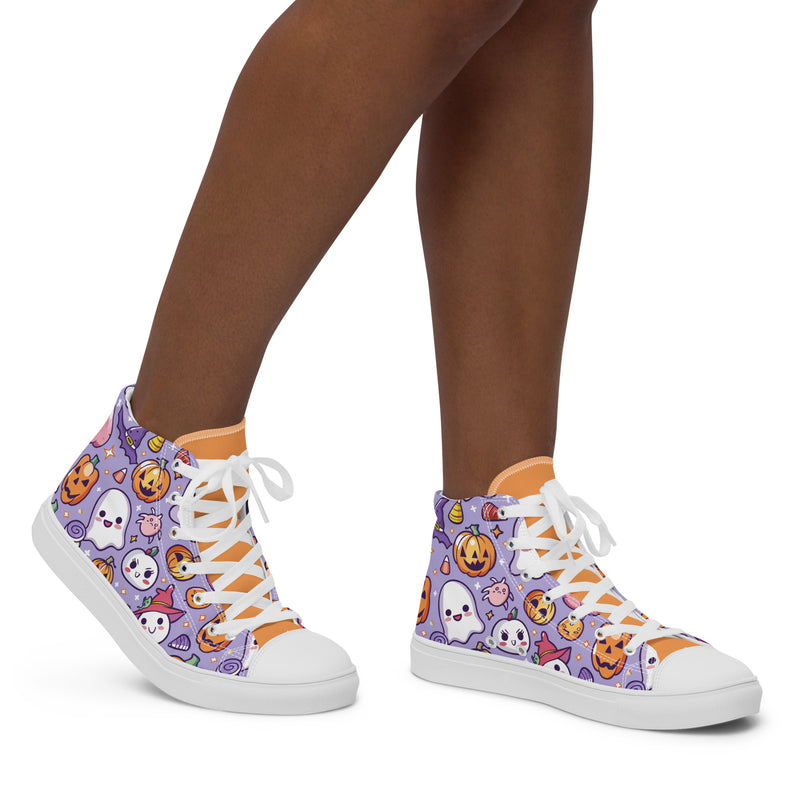 Purple Halloween High Top #243 - Opposite Side | HA!LO Canvas Sneakers