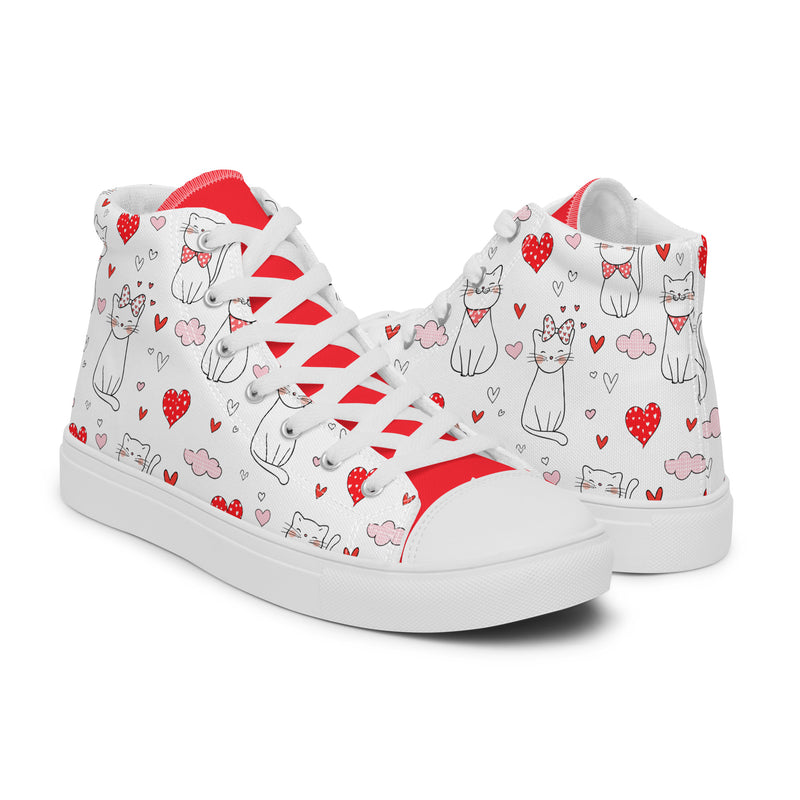 Cat Valentine High Top #257 - Top Down View | HA!LO Canvas Sneakers