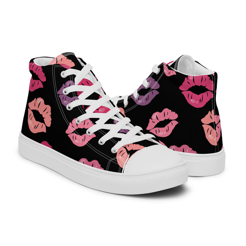 Kiss Print High Top #264 - Opposite Side | HA!LO Canvas Sneakers
