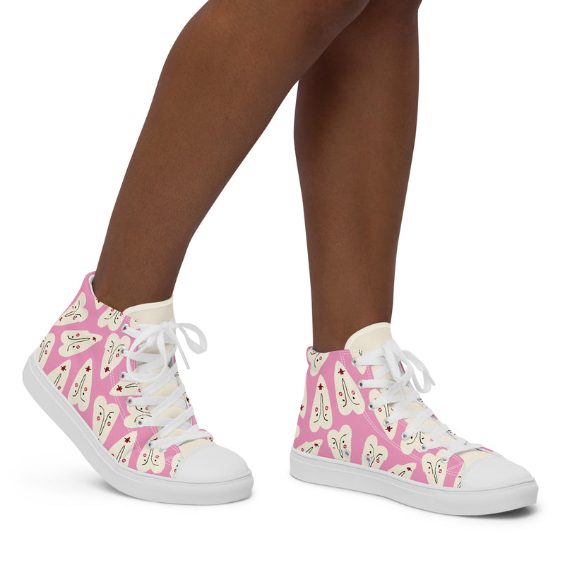 Champagne Toast High Top #265 - Opposite Side | HA!LO Canvas Sneakers