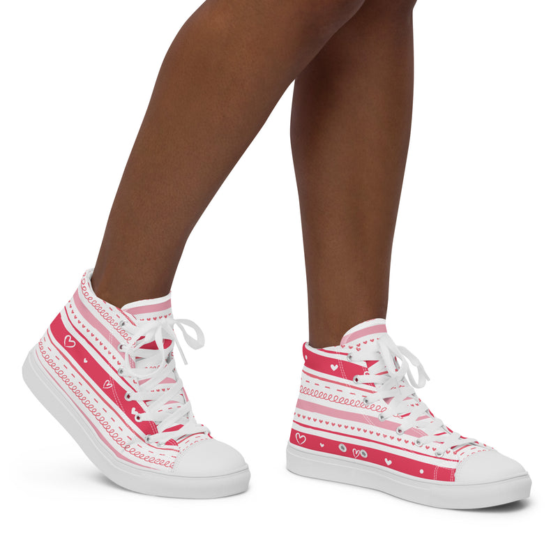 Love Letter High Top #269 - Opposite Side | HA!LO Canvas Sneakers