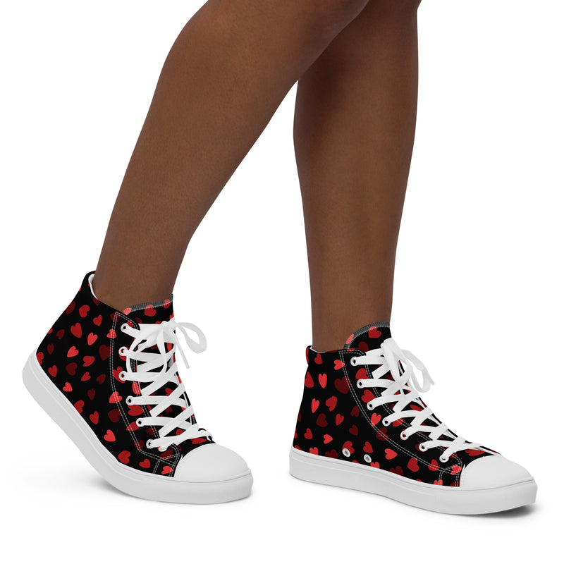 Strawberry High Top #271 - Opposite Side | HA!LO Canvas Sneakers