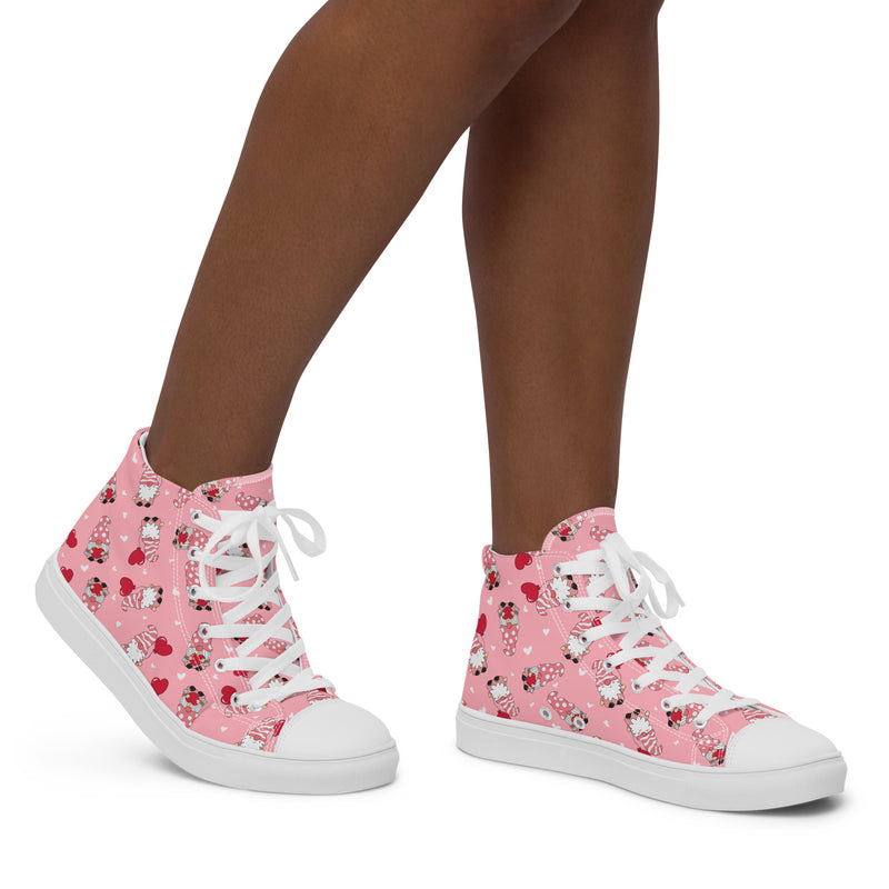 Heart Balloon High Top #272 - Opposite Side | HA!LO Canvas Sneakers