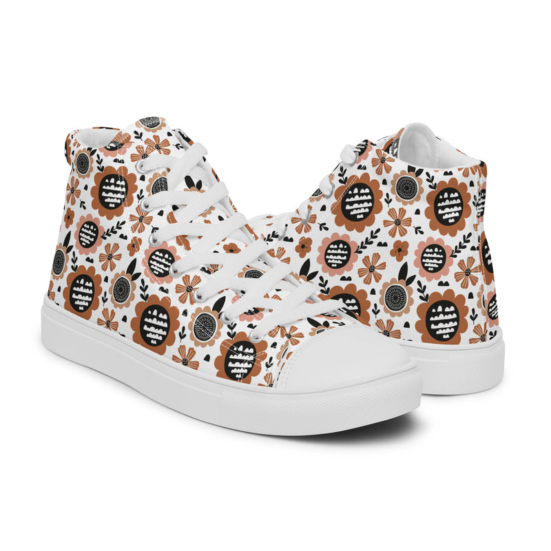 Gingerbread Cookie High Top #277 - Top Down View | HA!LO Canvas Sneakers