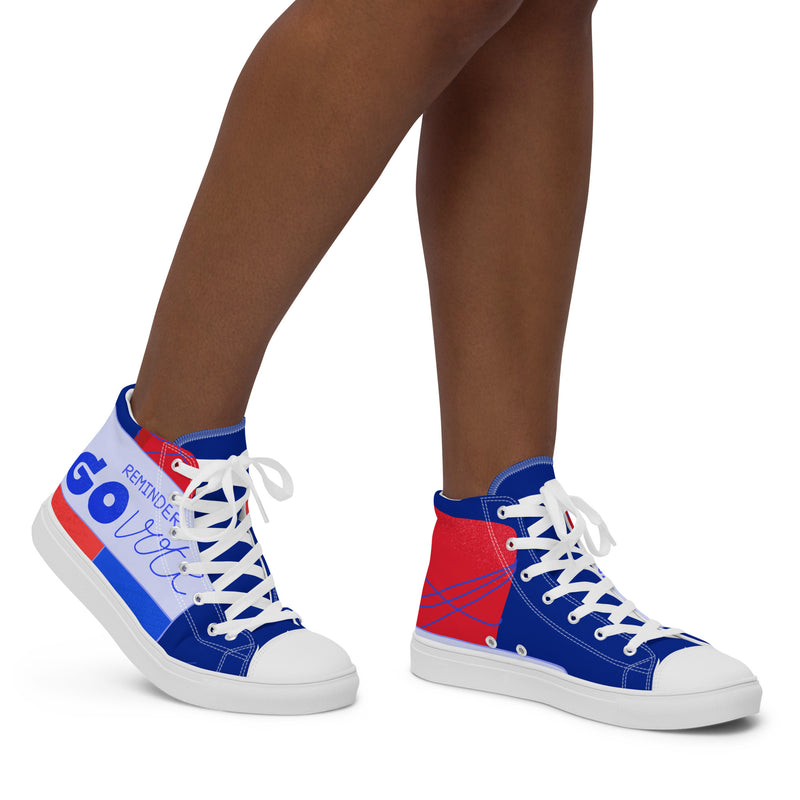 Go Vote High Top #293 - Opposite Side | HA!LO Canvas Sneakers