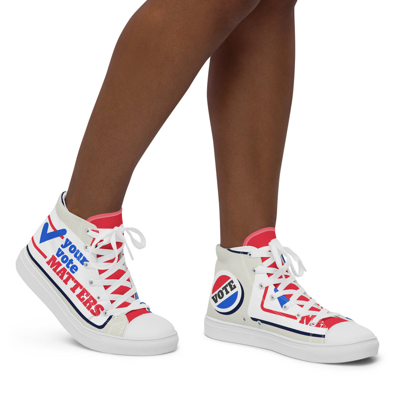 Election Day High Top #294 - Opposite Side | HA!LO Canvas Sneakers