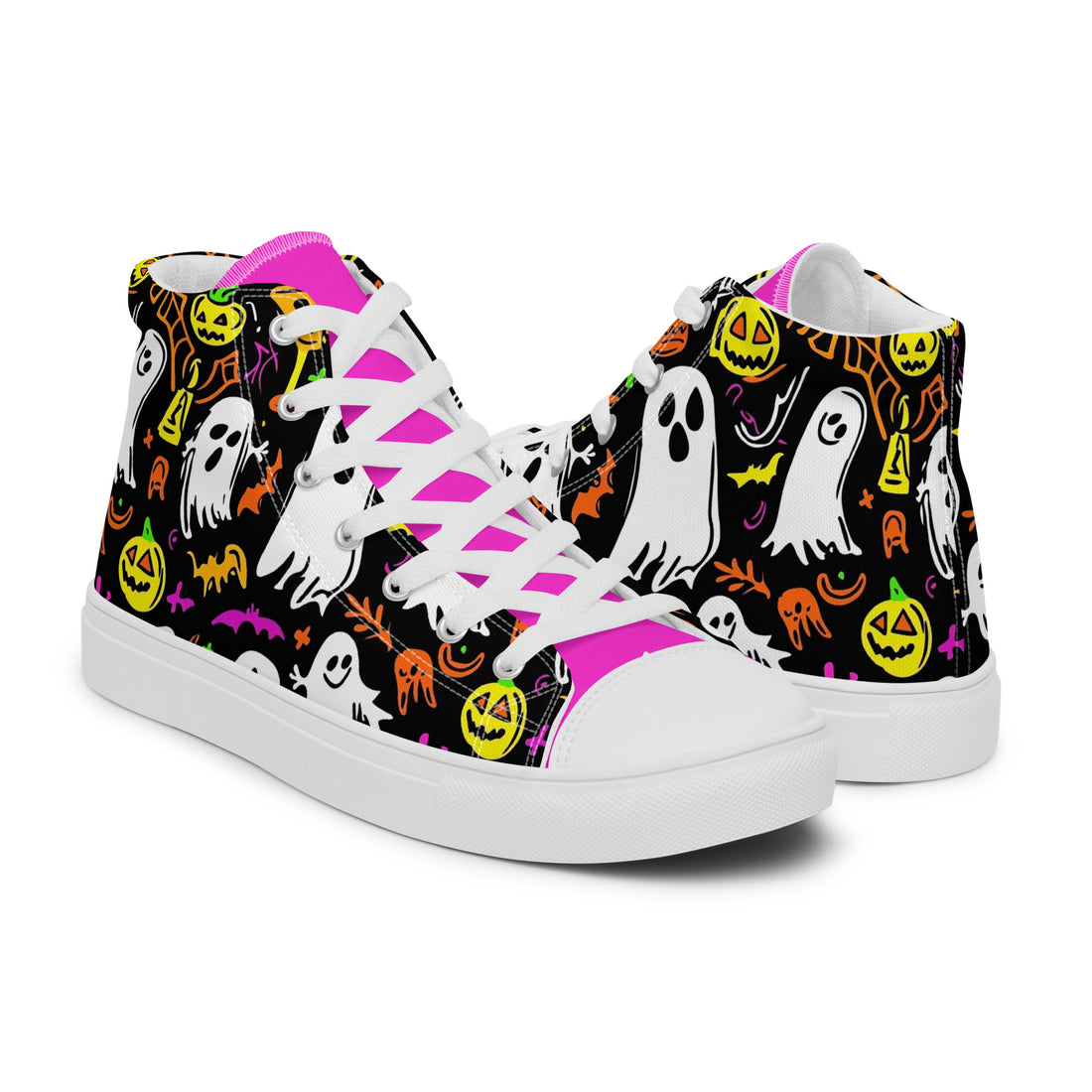 Women's Halloween Ghost Party High Tops 341 - ShipSneakers.com