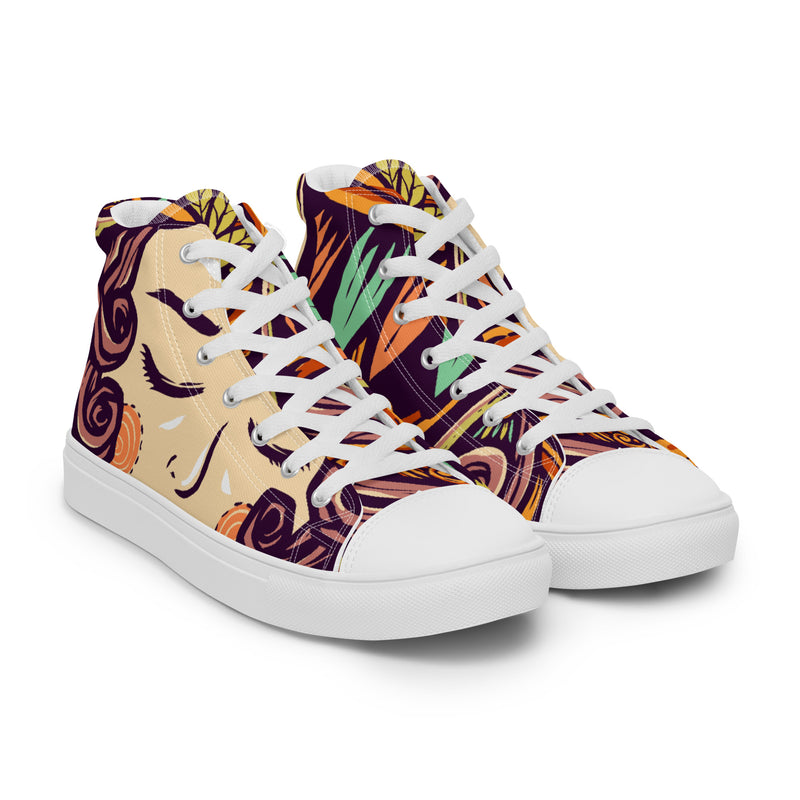 Rainbow Pride High Top #46 - Front View | HA!LO Canvas Sneakers