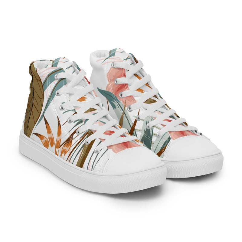 Autumn Fern High Top #65 - Front View | HA!LO Canvas Sneakers