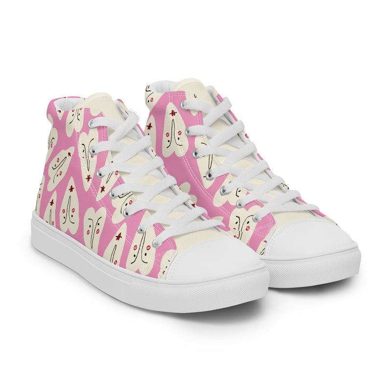 Champagne Toast High Top #265 - Front View | HA!LO Canvas Sneakers