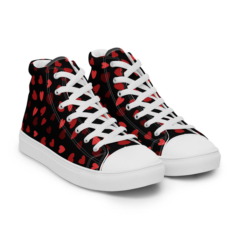 Strawberry High Top #271 - Front View | HA!LO Canvas Sneakers