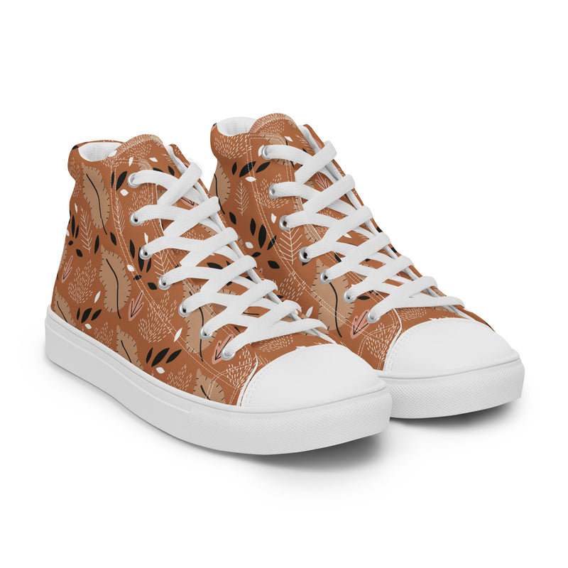 Autumn Leaf High Top #274 - Front View | HA!LO Canvas Sneakers