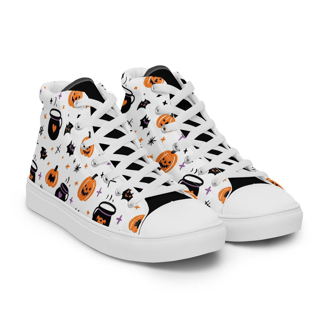 Women's Halloween High Top Sneakers 343 - ShipSneakers.com