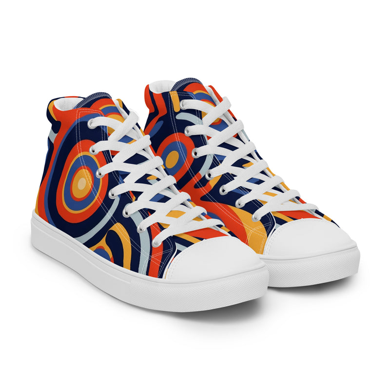 HA!LO Bold Retro #342 — Women’s Canvas High Top