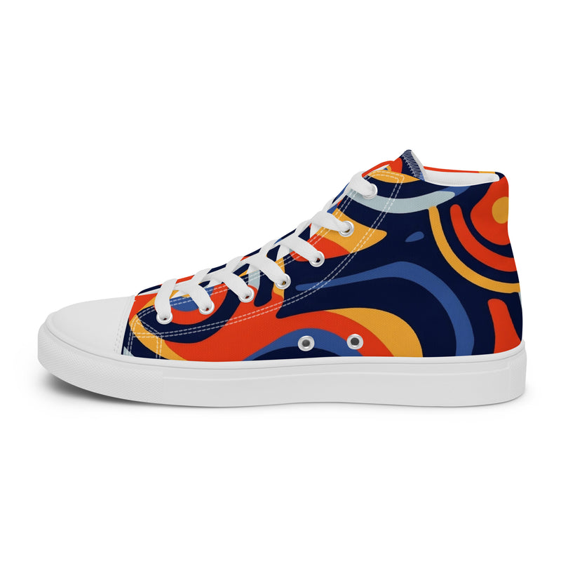 HA!LO Bold Retro #342 — Women’s Canvas High Top