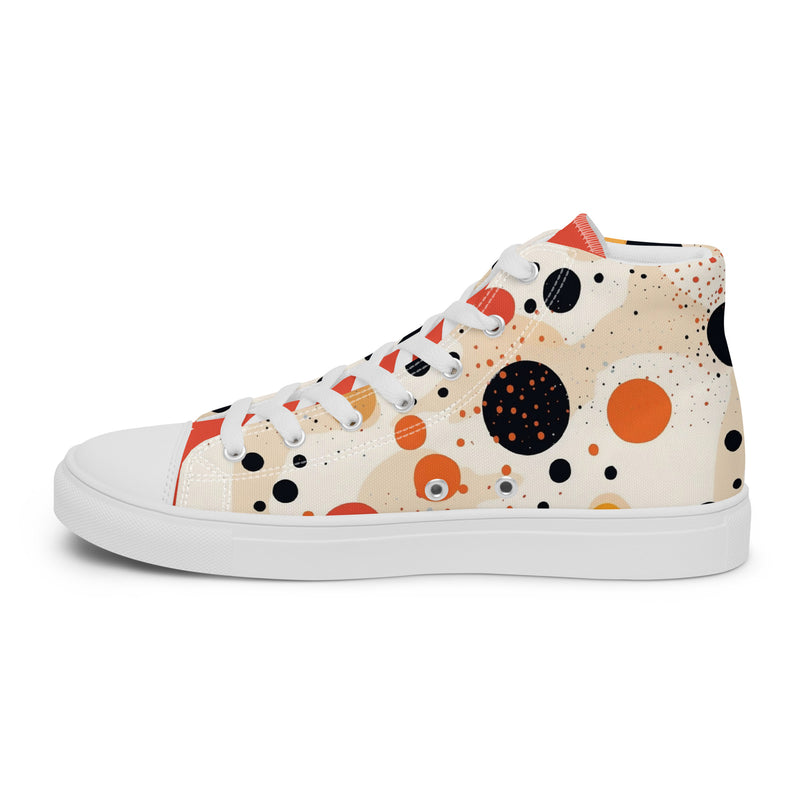 HA!LO Playful Dot #343 — Women’s Canvas High Top