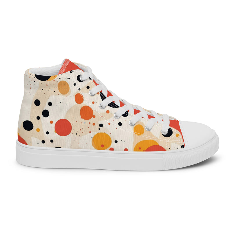 HA!LO Playful Dot #343 — Women’s Canvas High Top
